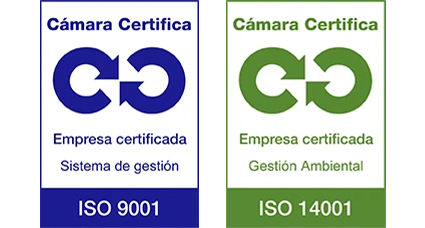Certificados ISO 9001 y 14001